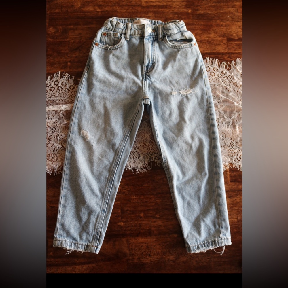 Zara Light Blue Boyfriend Jeans